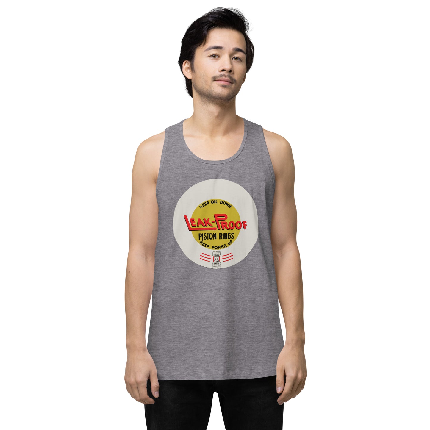 Leak-proof Vintage Oil Can Patina Style premium tank top