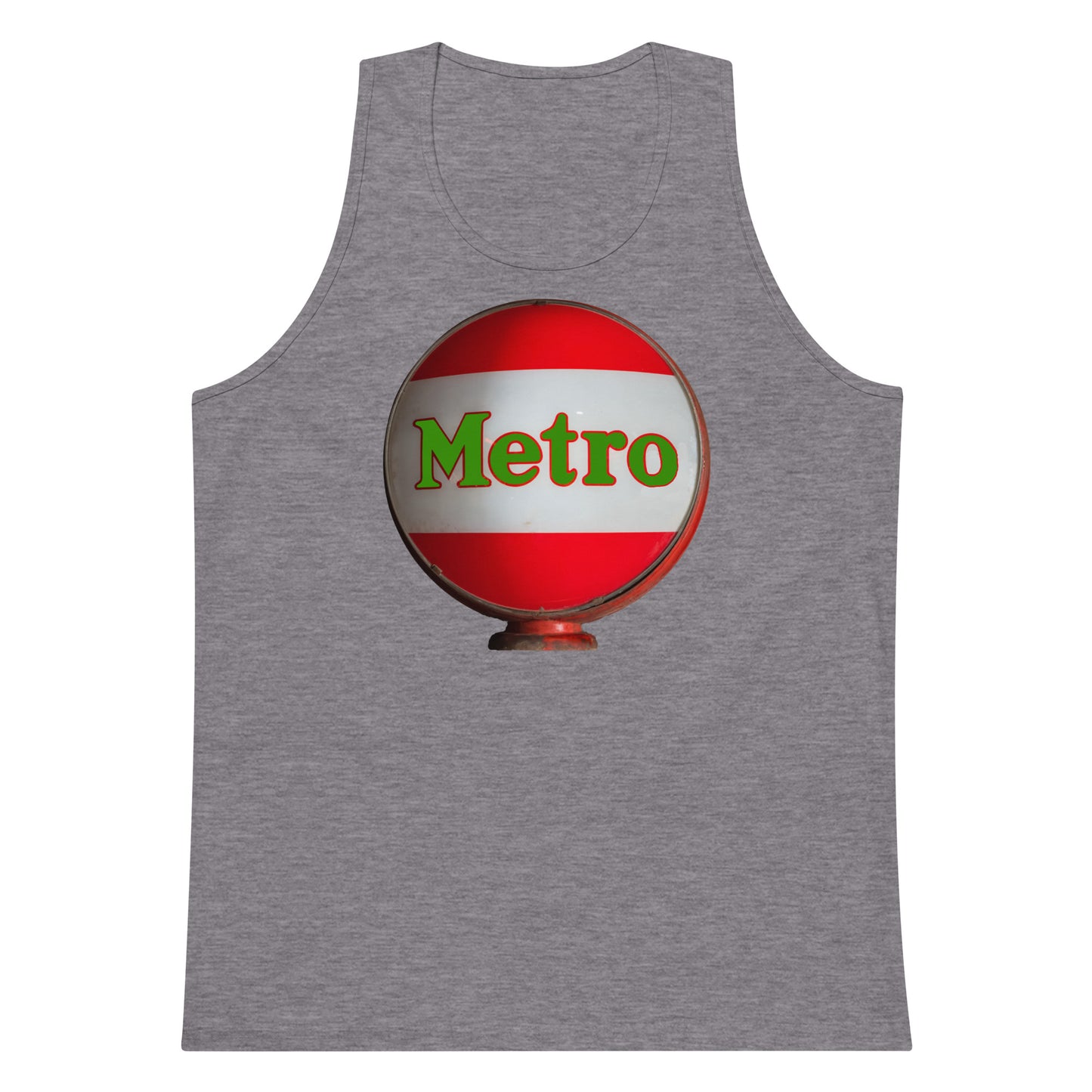 Retro Metro Globe Style Men’s premium tank top