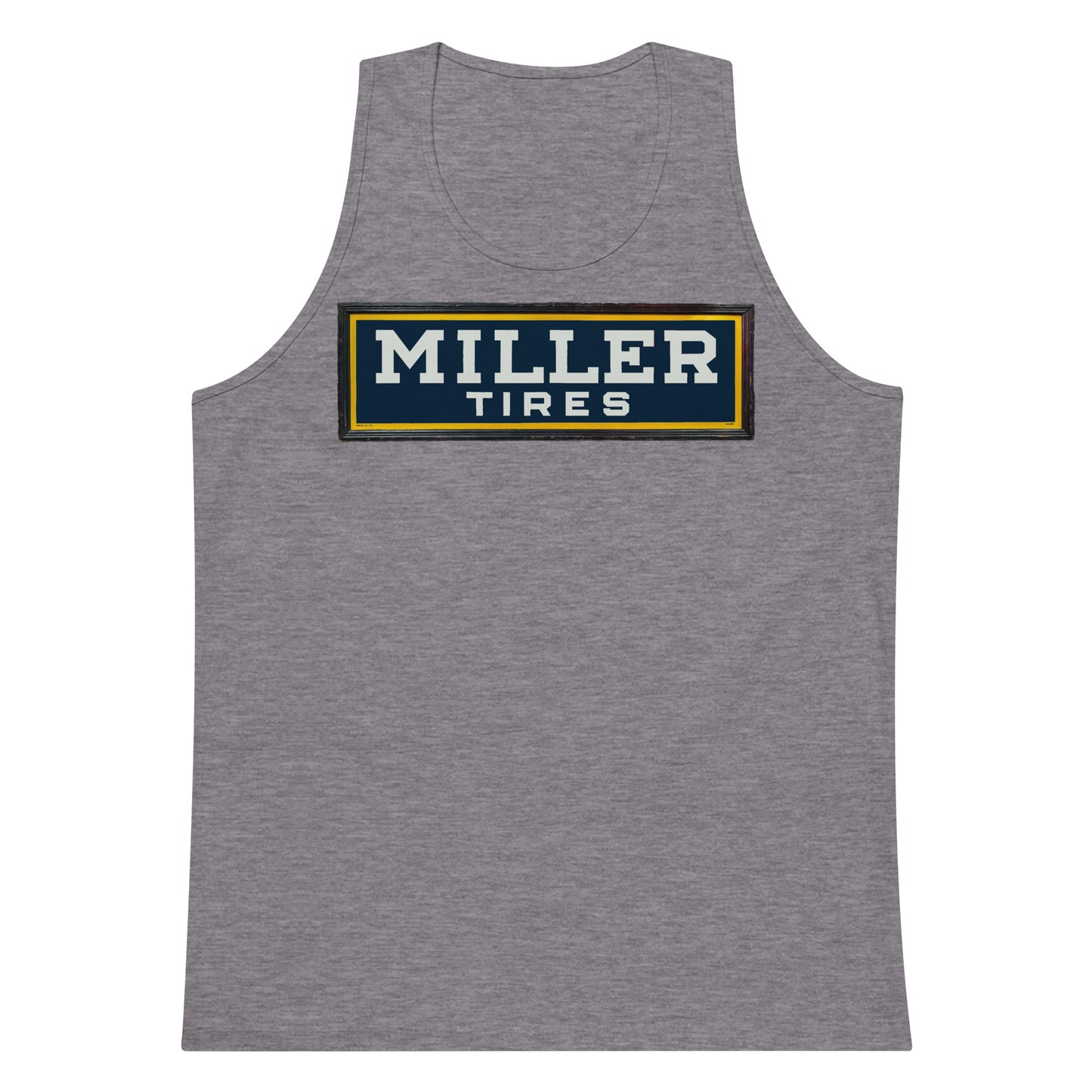 Vintage Miller Tire Sign Men’s premium tank top