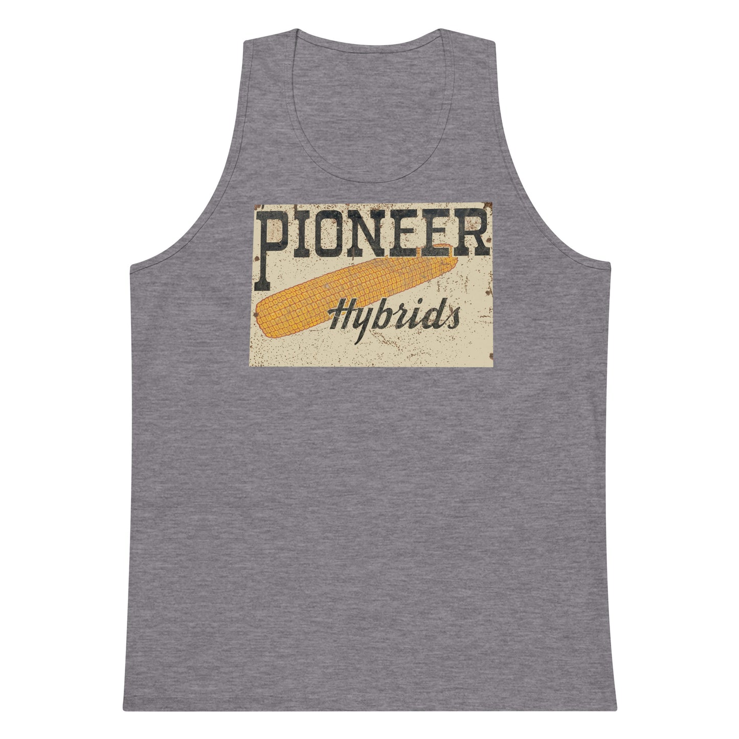 Vintage Pioneer Sign Men’s premium tank top