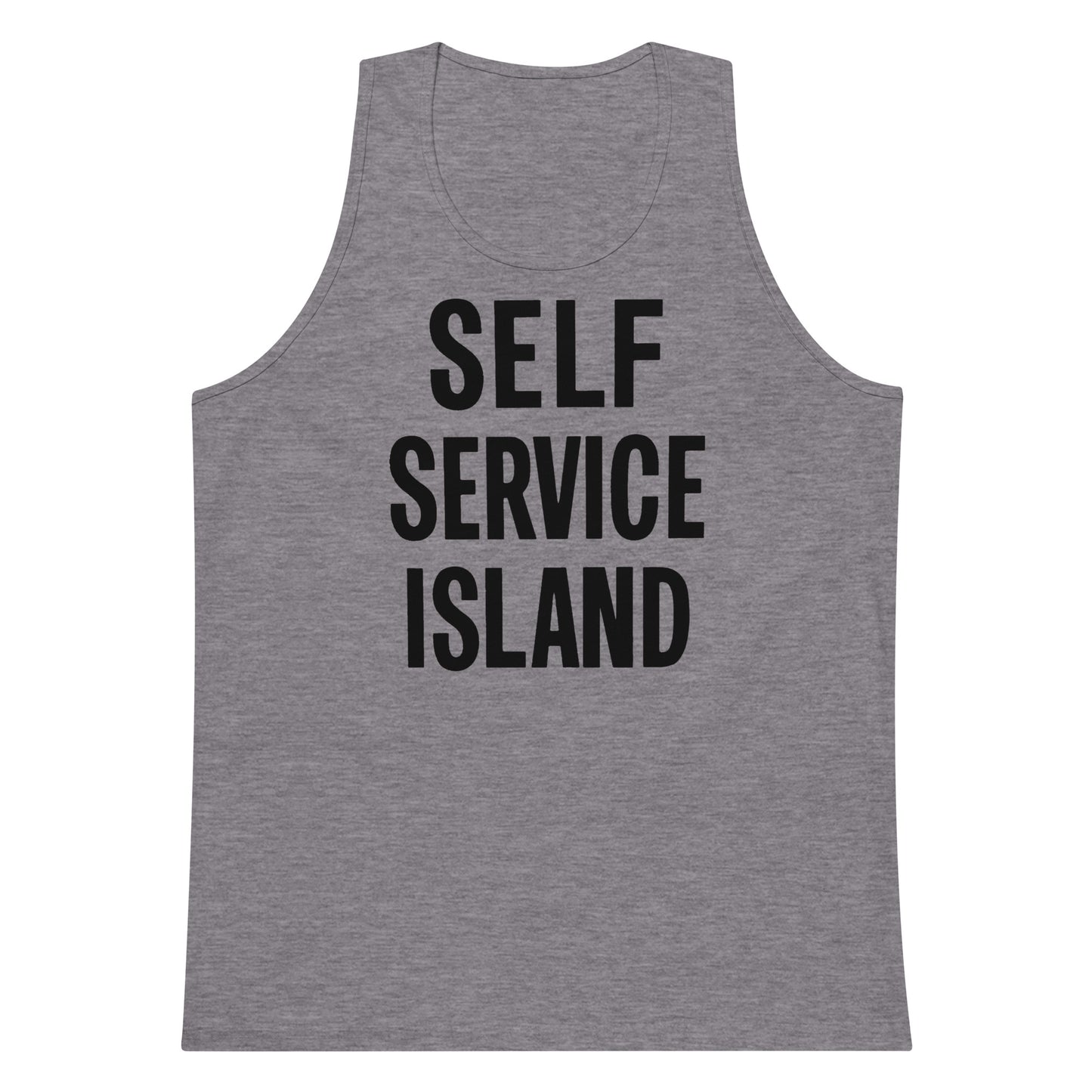 Self Service Island Design Men’s premium tank top