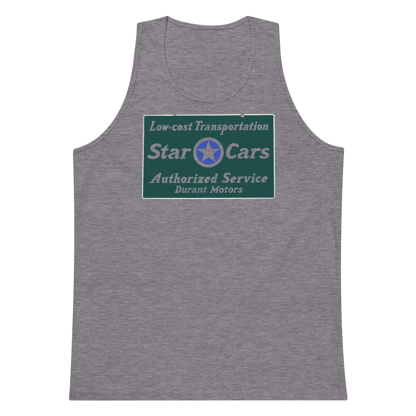 Retro Star Cars Porcelin Style Painted Men’s premium tank top