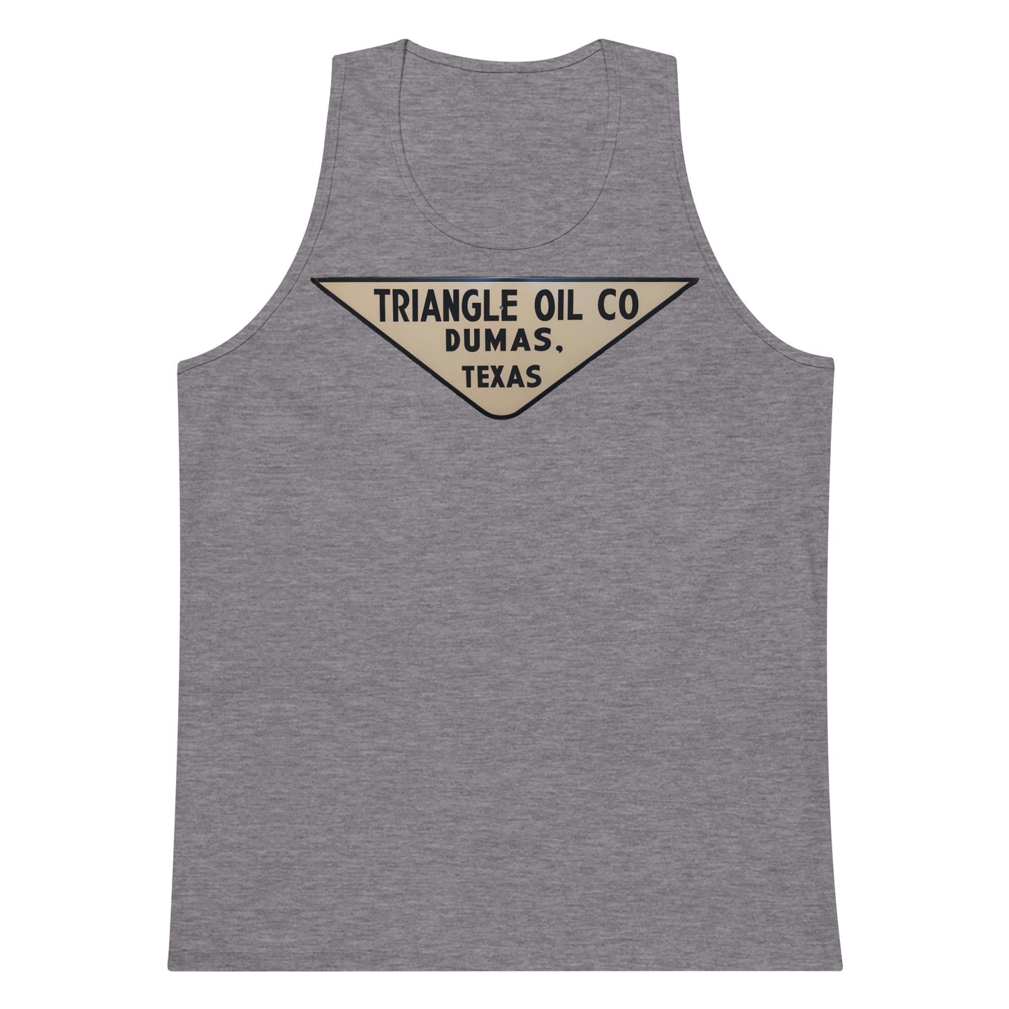 Retro Triangle Oil Company Tin Style Men’s premium tank top