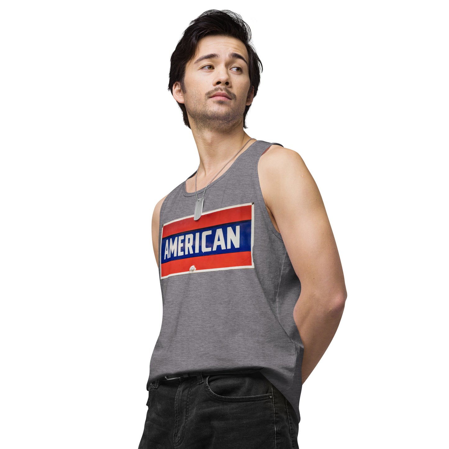 American Sign Porcelain Vintage Style Men’s premium tank top