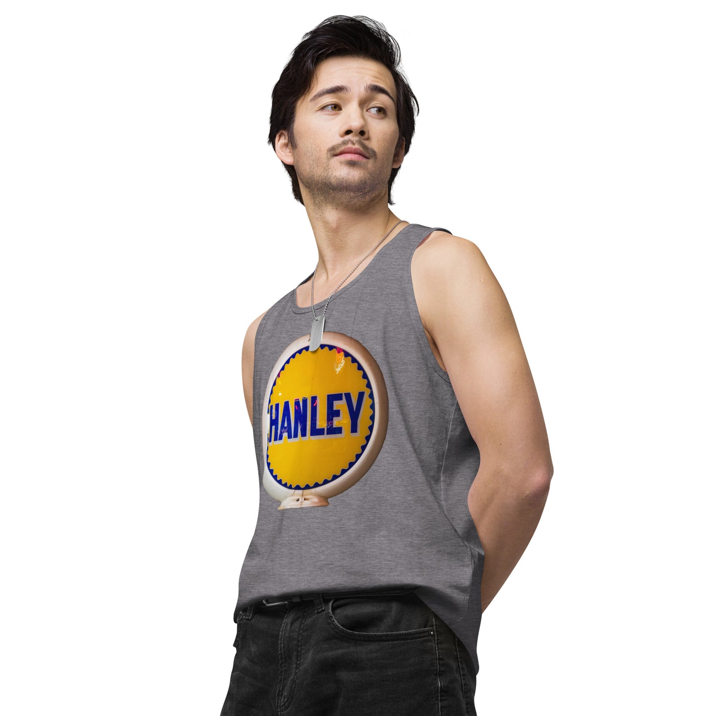 Retro Gas Globe Handly Men’s premium tank top