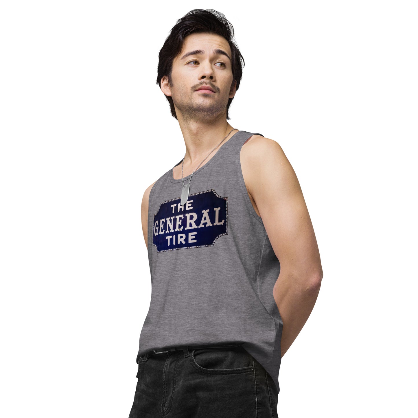 Vintage Tire Tin Style Men’s premium tank top