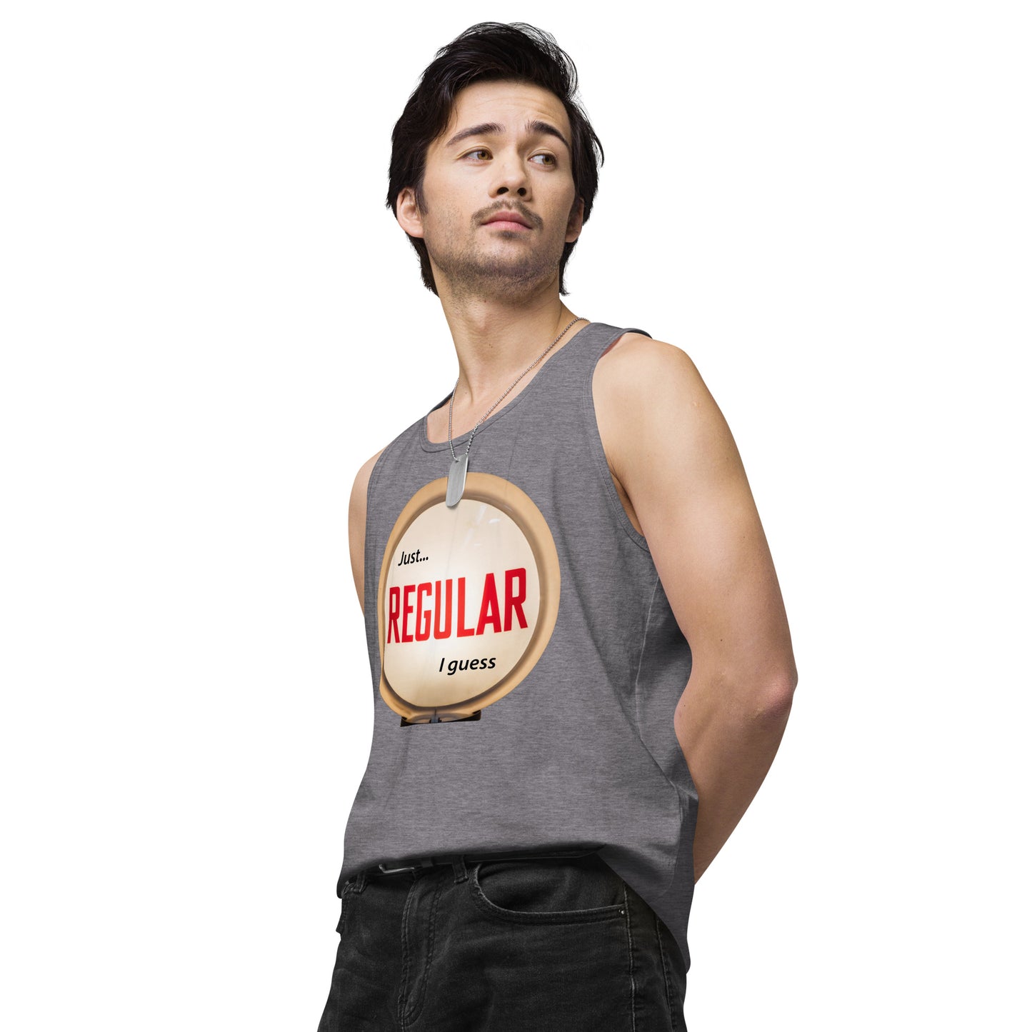 Retro Gas Globe Style Regular Men’s premium tank top