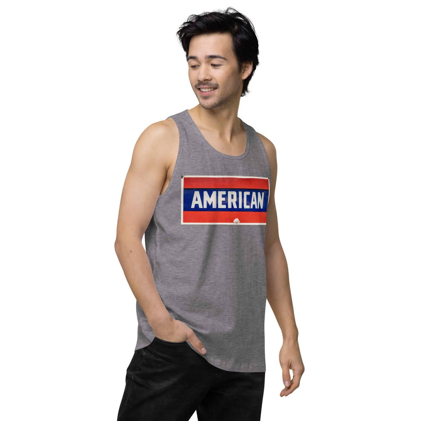 American Sign Porcelain Vintage Style Men’s premium tank top