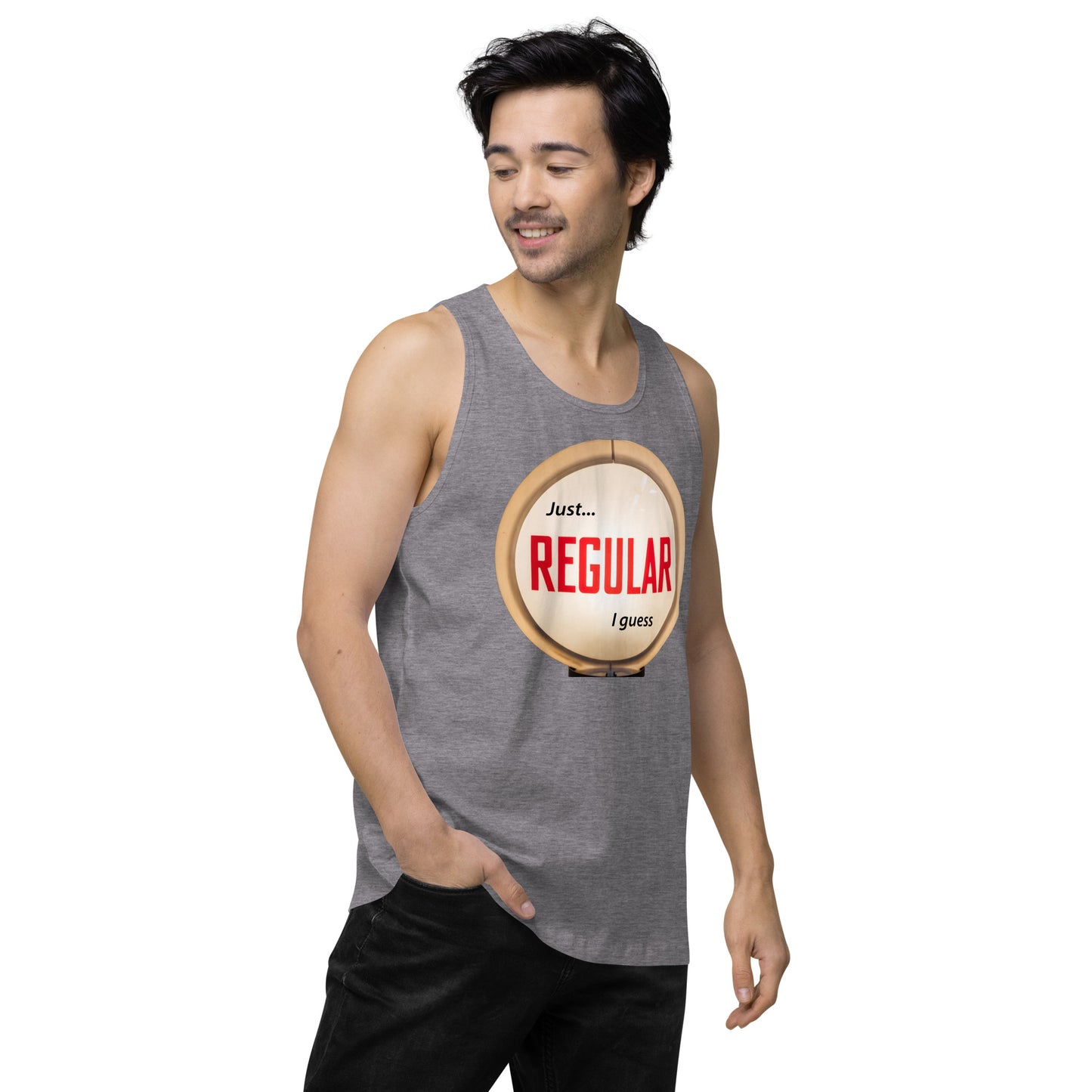 Retro Gas Globe Style Regular Men’s premium tank top