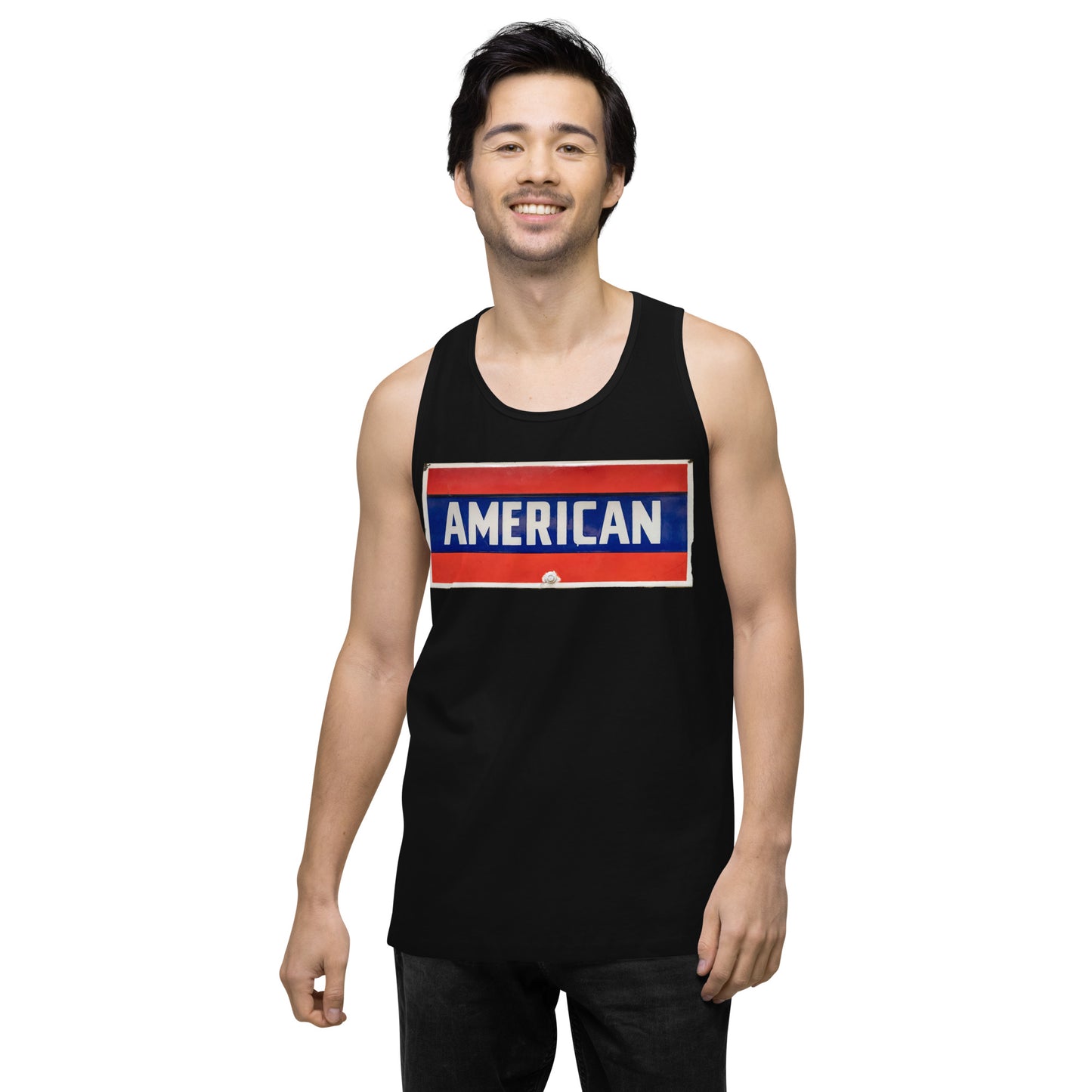 American Sign Porcelain Vintage Style Men’s premium tank top