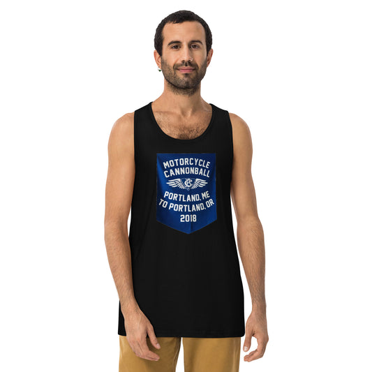 Cannonball Run MC Banner Style Men’s premium tank top