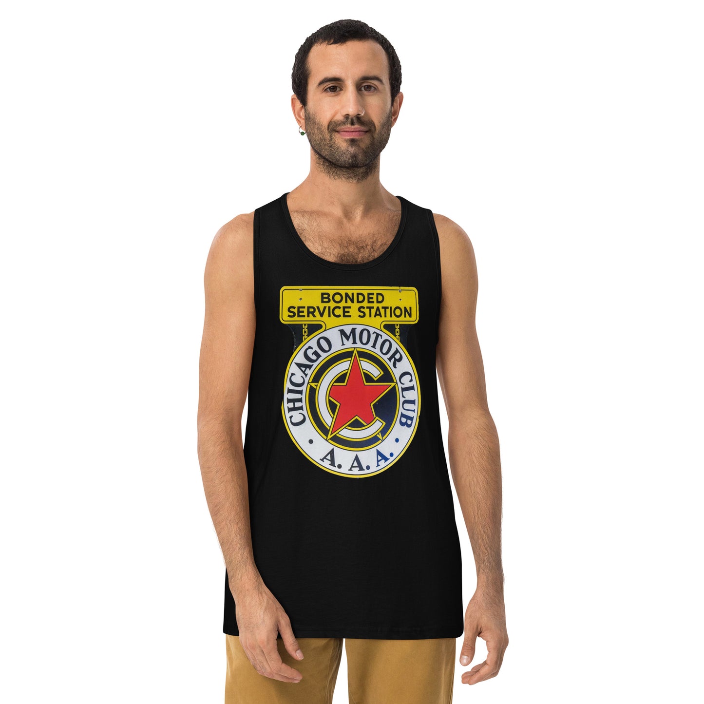 Chicago Motor Club Tin Style Men’s premium tank top