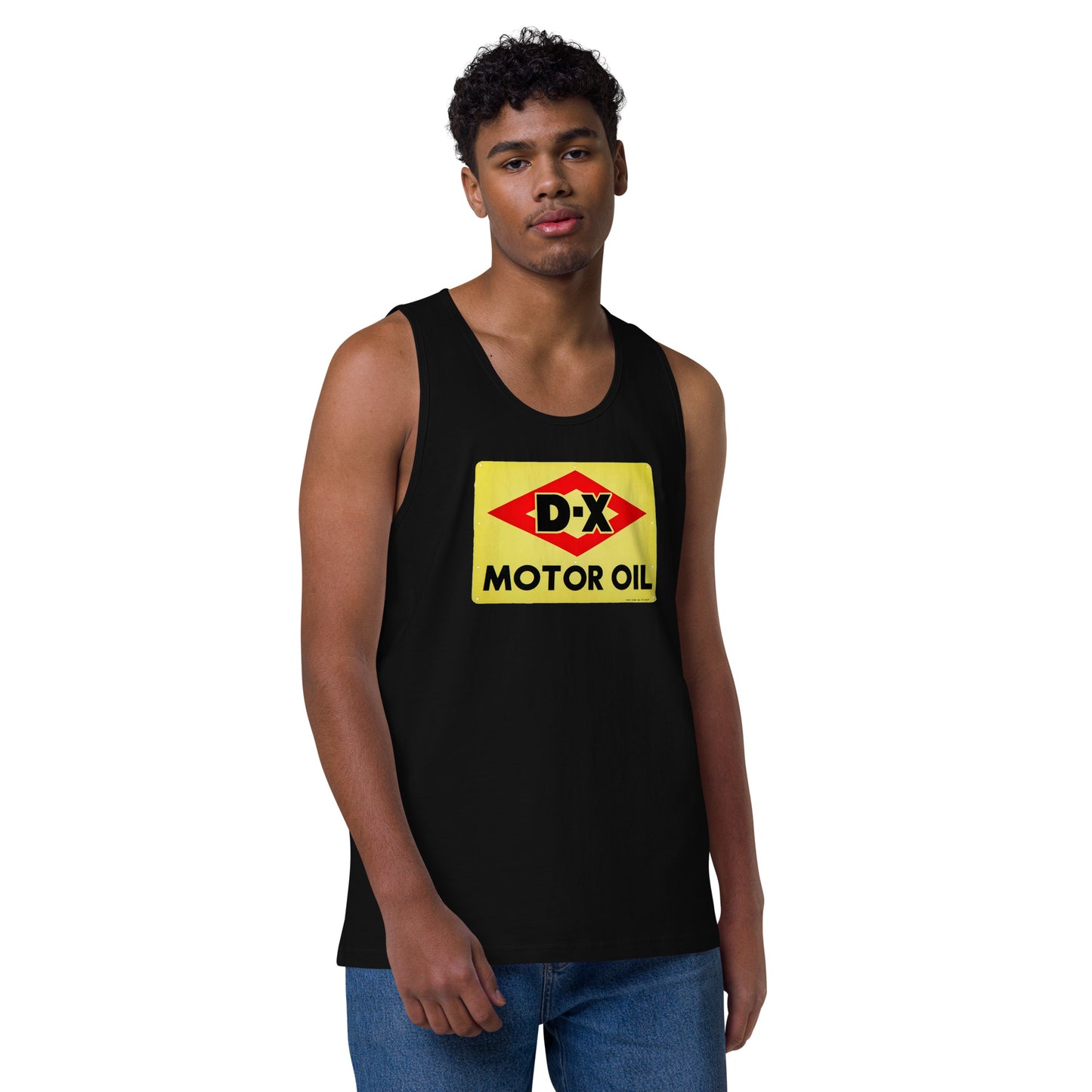 DX Oil Vintage Sign Style Men’s premium tank top