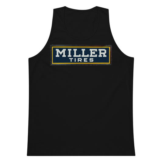 Vintage Miller Tire Sign Men’s premium tank top