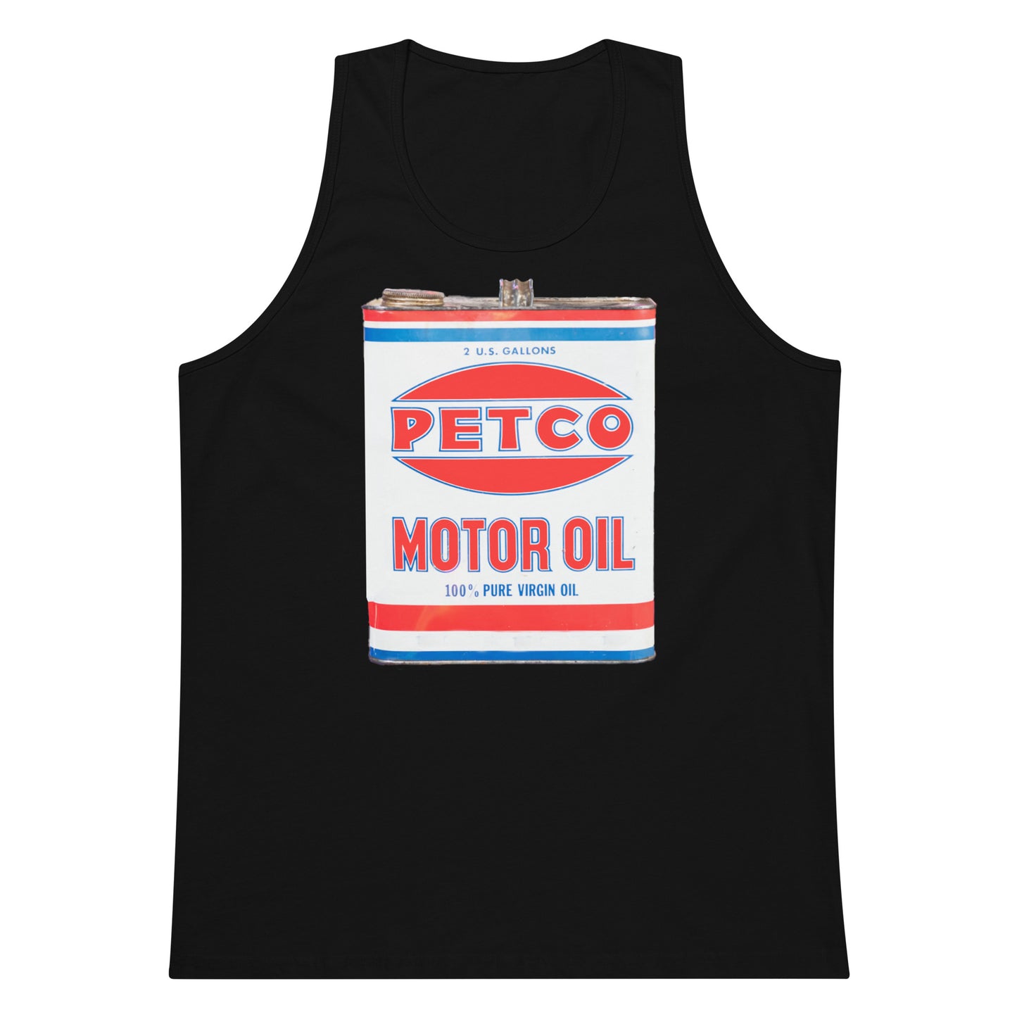 Vintage Petco Oil Can Men’s premium tank top