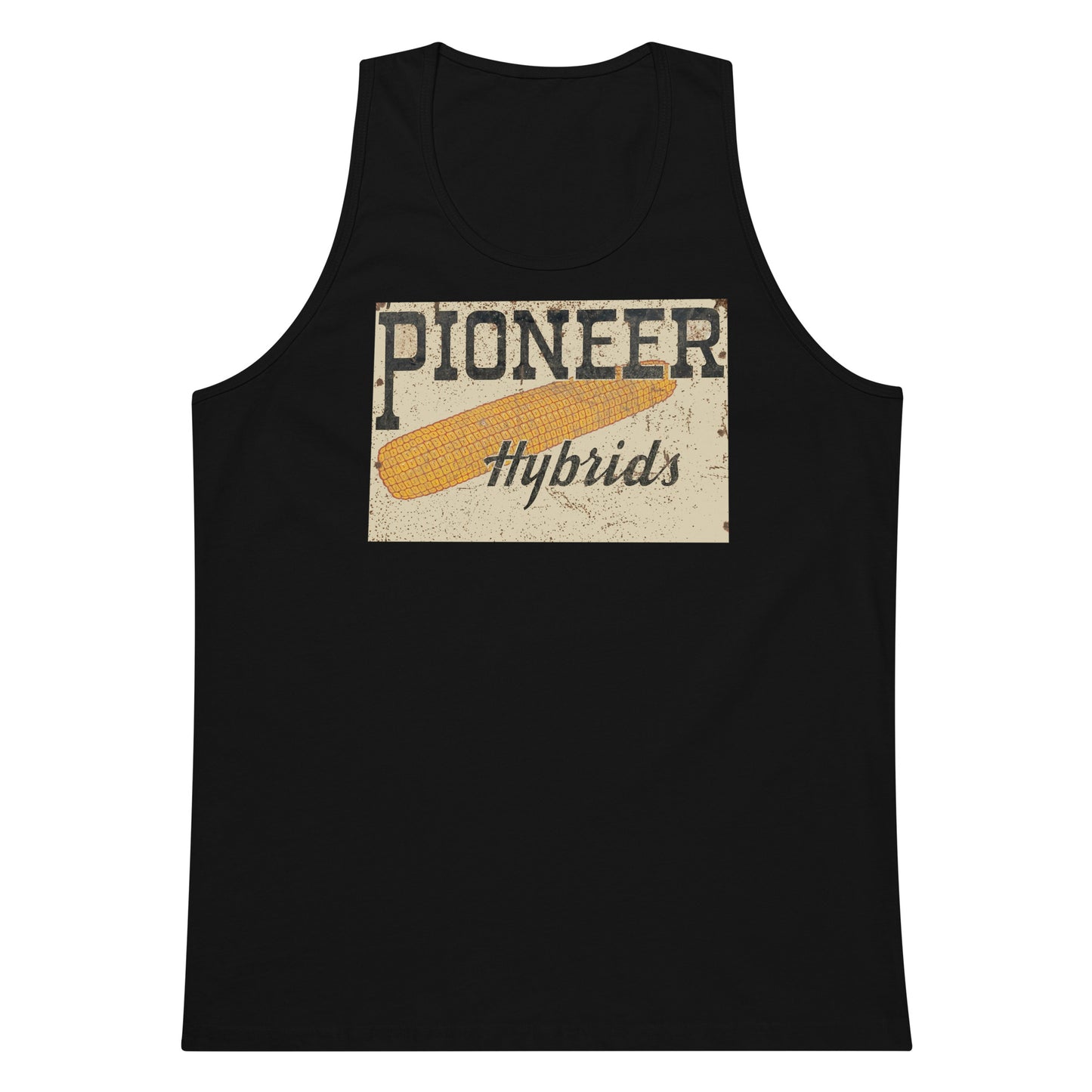 Vintage Pioneer Sign Men’s premium tank top