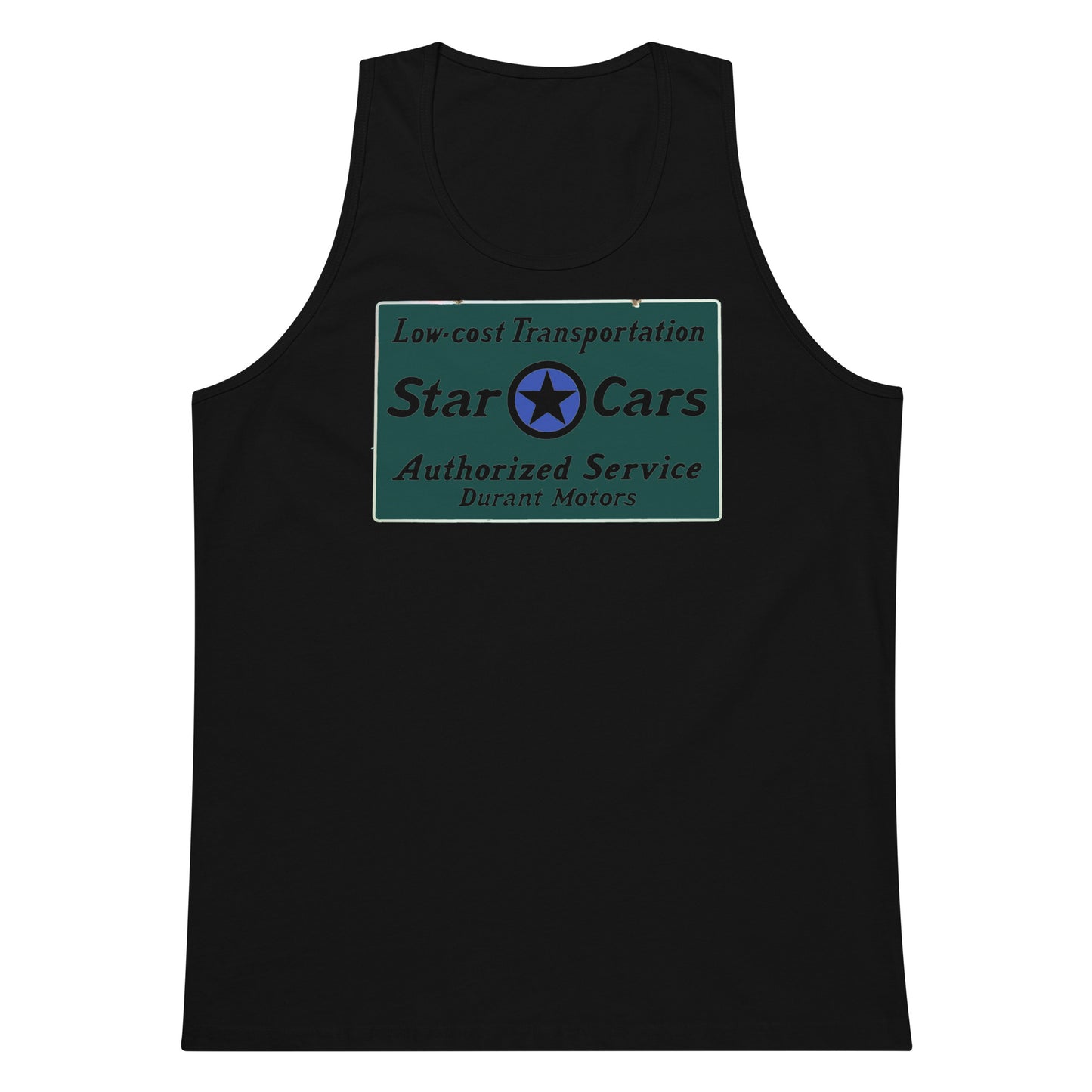 Retro Star Cars Porcelin Style Painted Men’s premium tank top