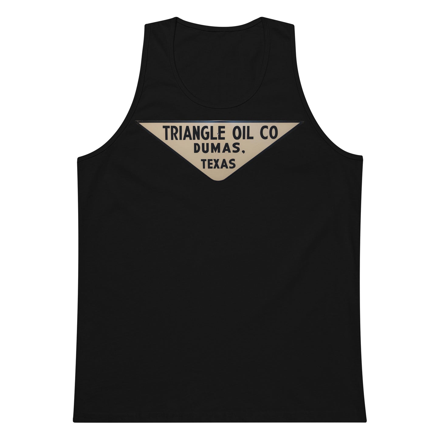 Retro Triangle Oil Company Tin Style Men’s premium tank top