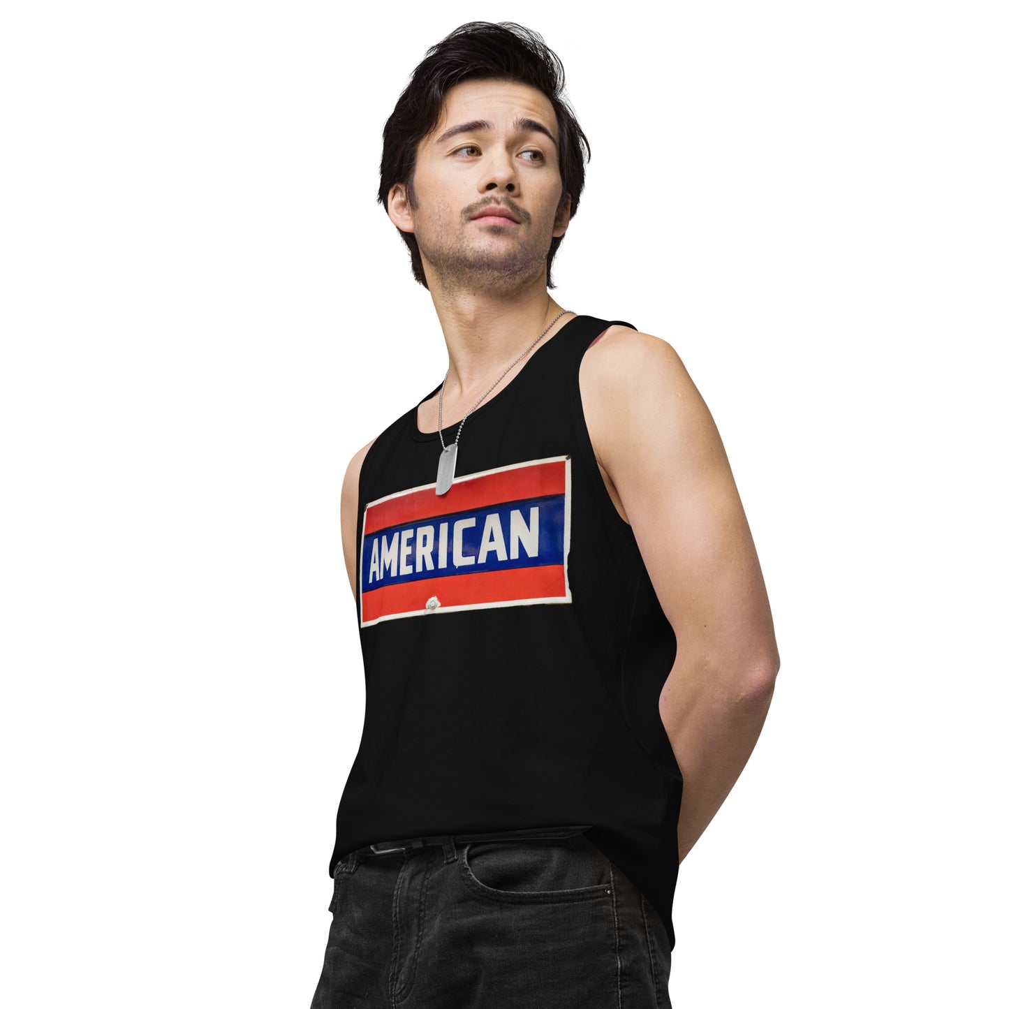 American Sign Porcelain Vintage Style Men’s premium tank top