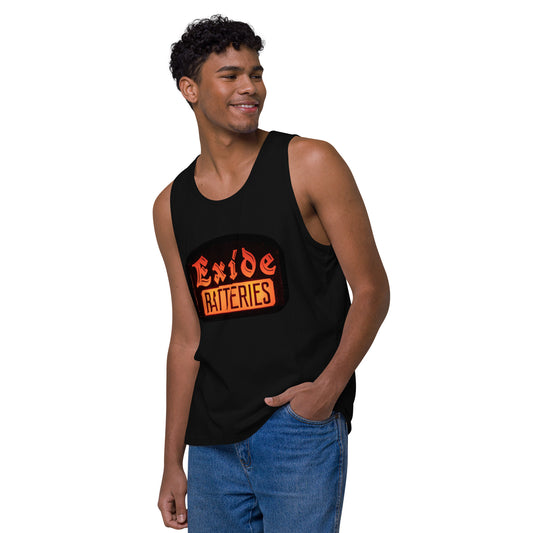 Vintage Battery Sign Men’s premium tank top