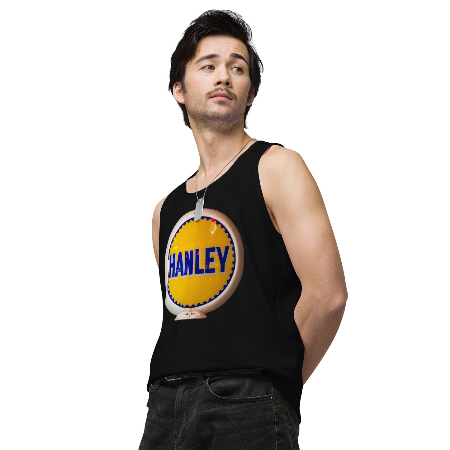 Retro Gas Globe Handly Men’s premium tank top