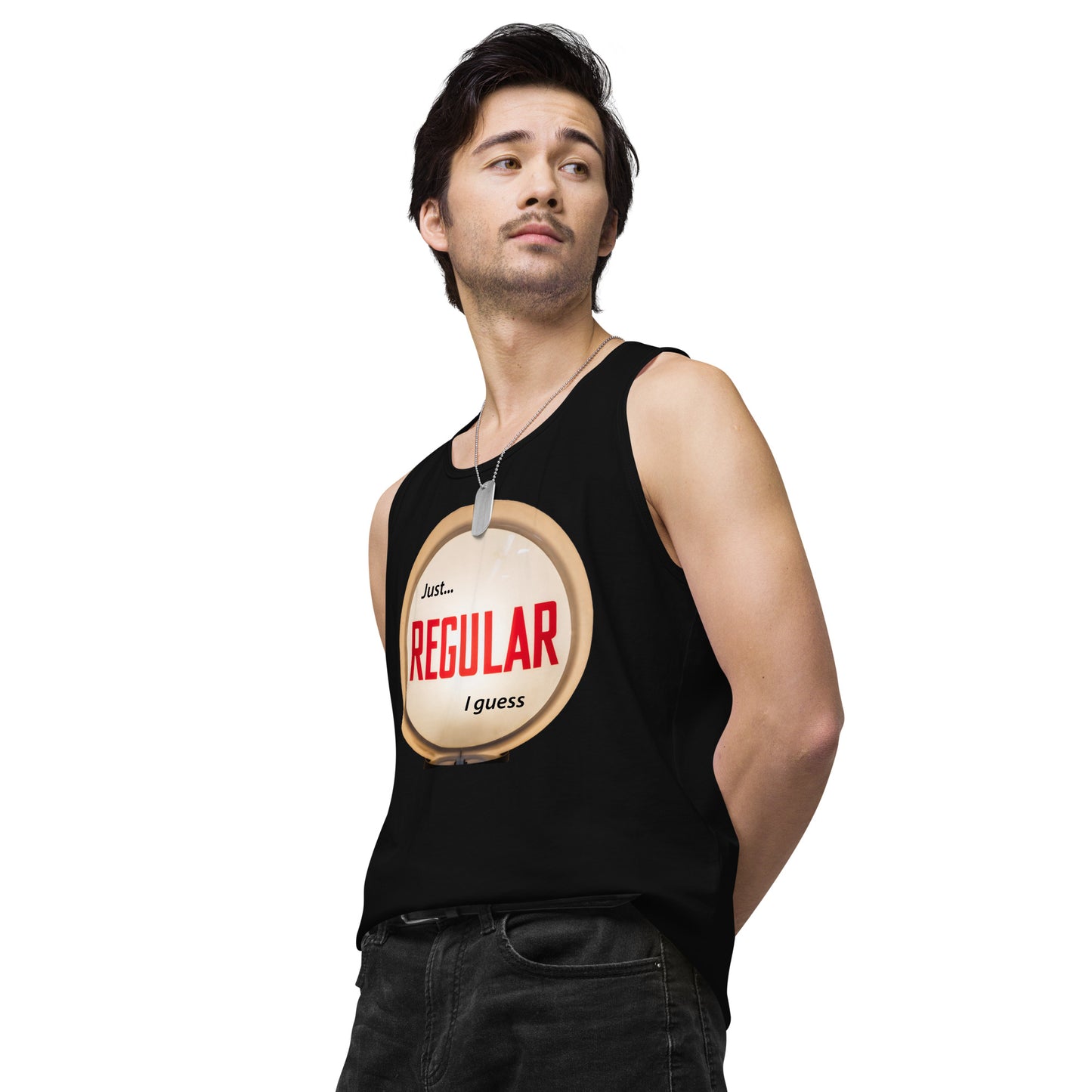 Retro Gas Globe Style Regular Men’s premium tank top