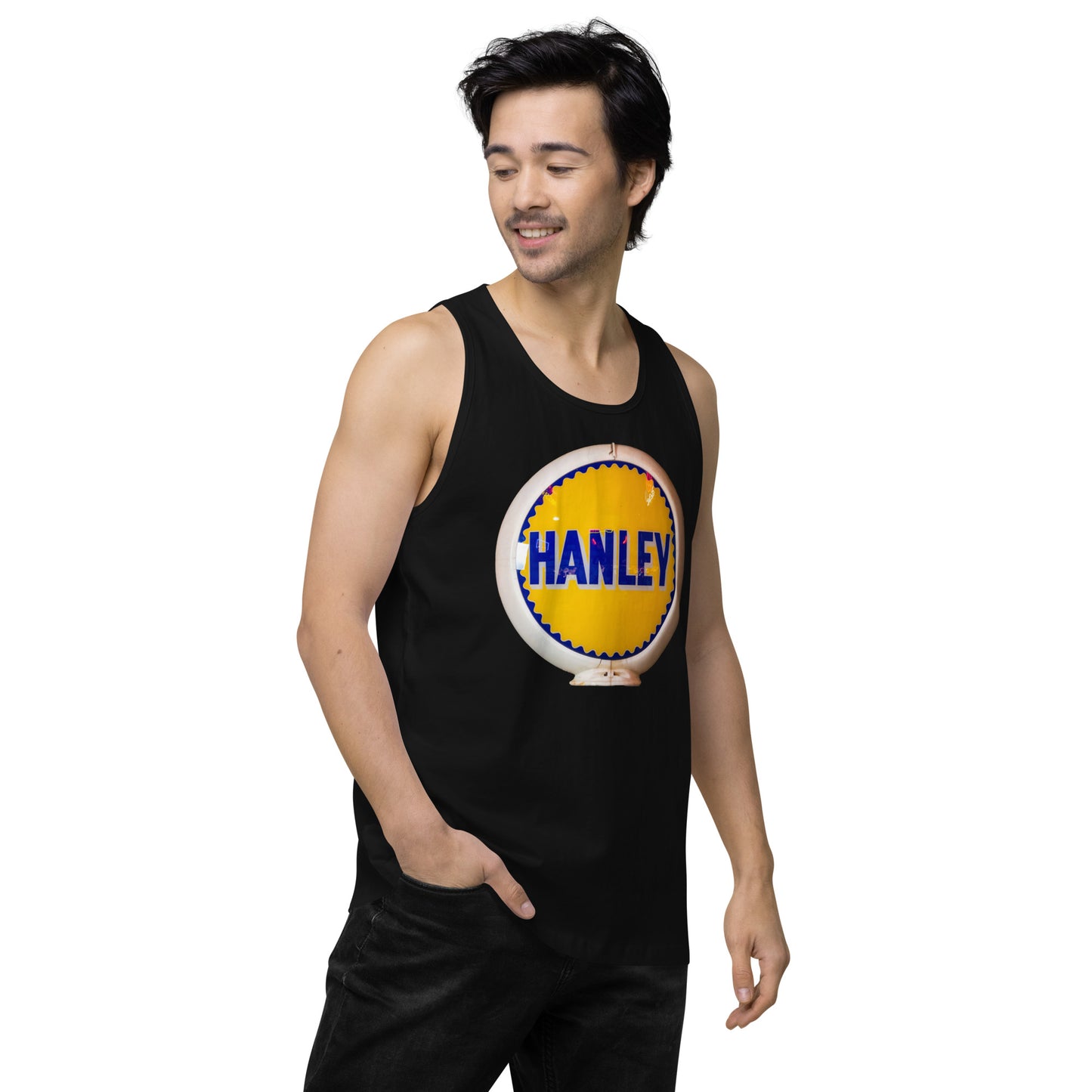 Retro Gas Globe Handly Men’s premium tank top