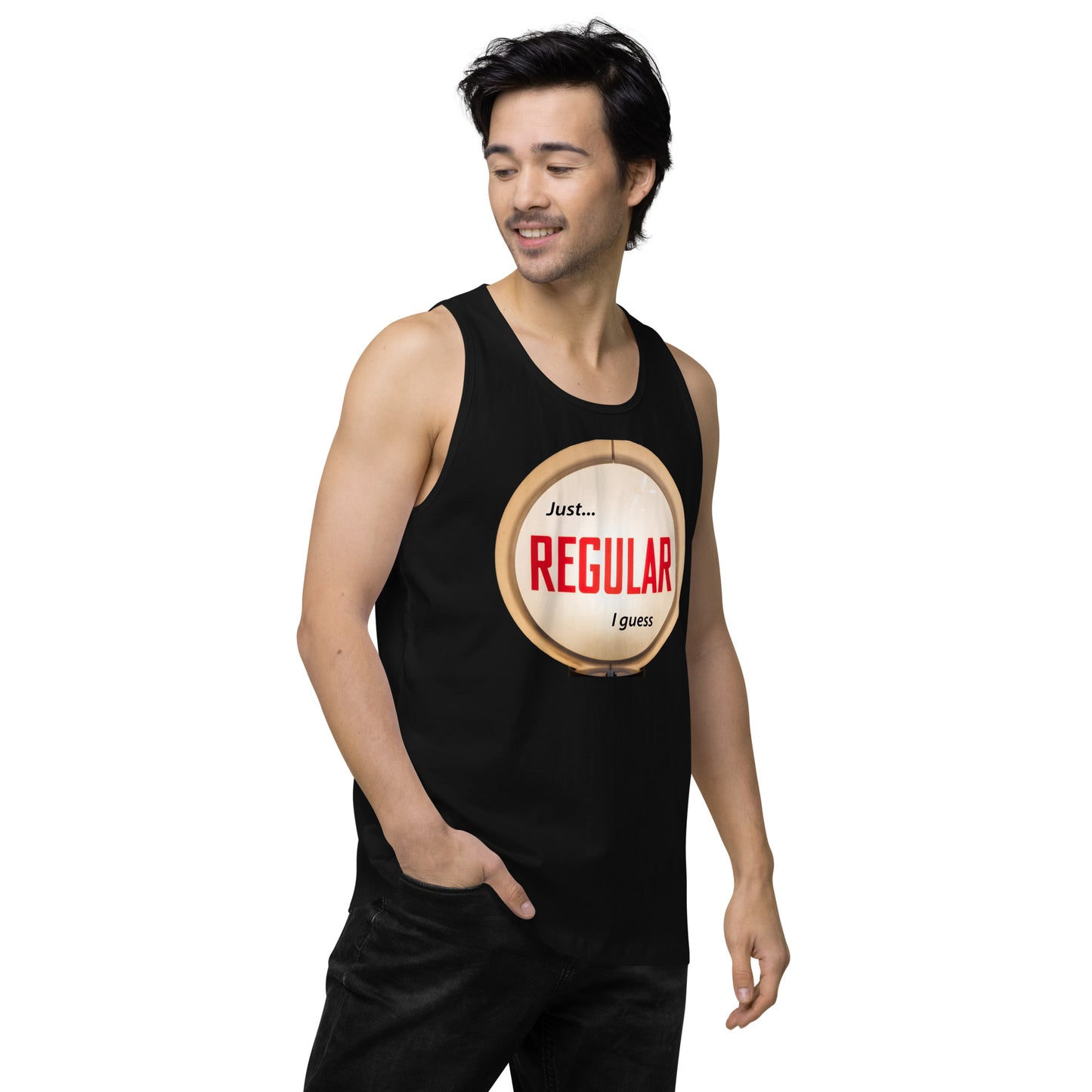 Retro Gas Globe Style Regular Men’s premium tank top