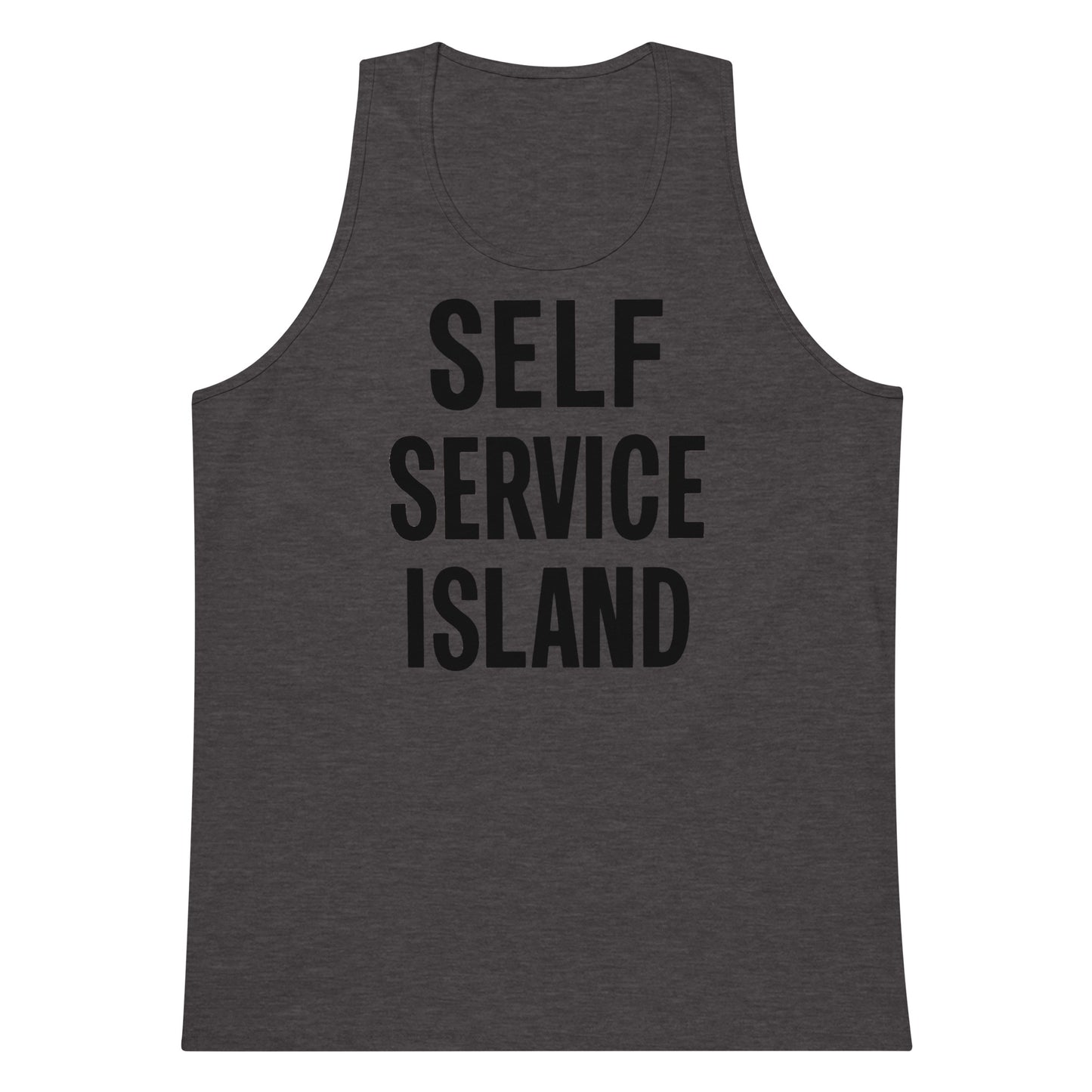 Self Service Island Design Men’s premium tank top