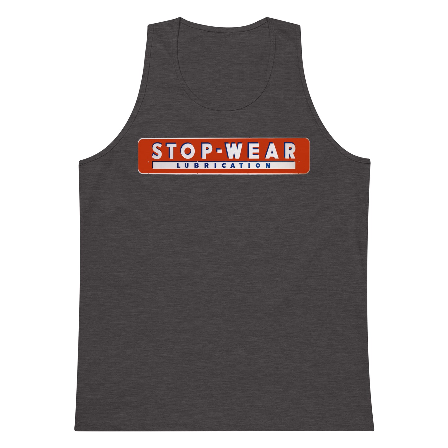 Retro Stop Wear Lube Painted Sign Men’s premium tank top