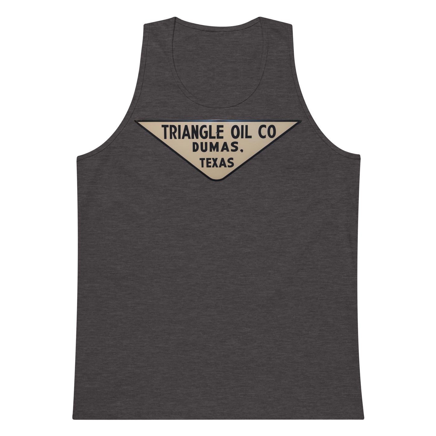 Retro Triangle Oil Company Tin Style Men’s premium tank top