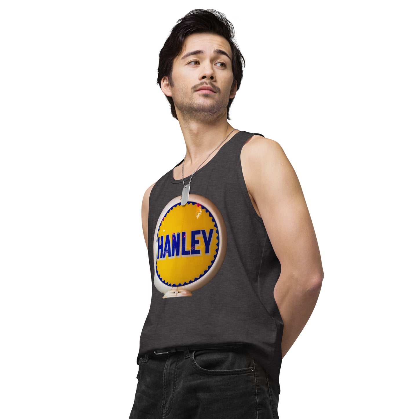 Retro Gas Globe Handly Men’s premium tank top