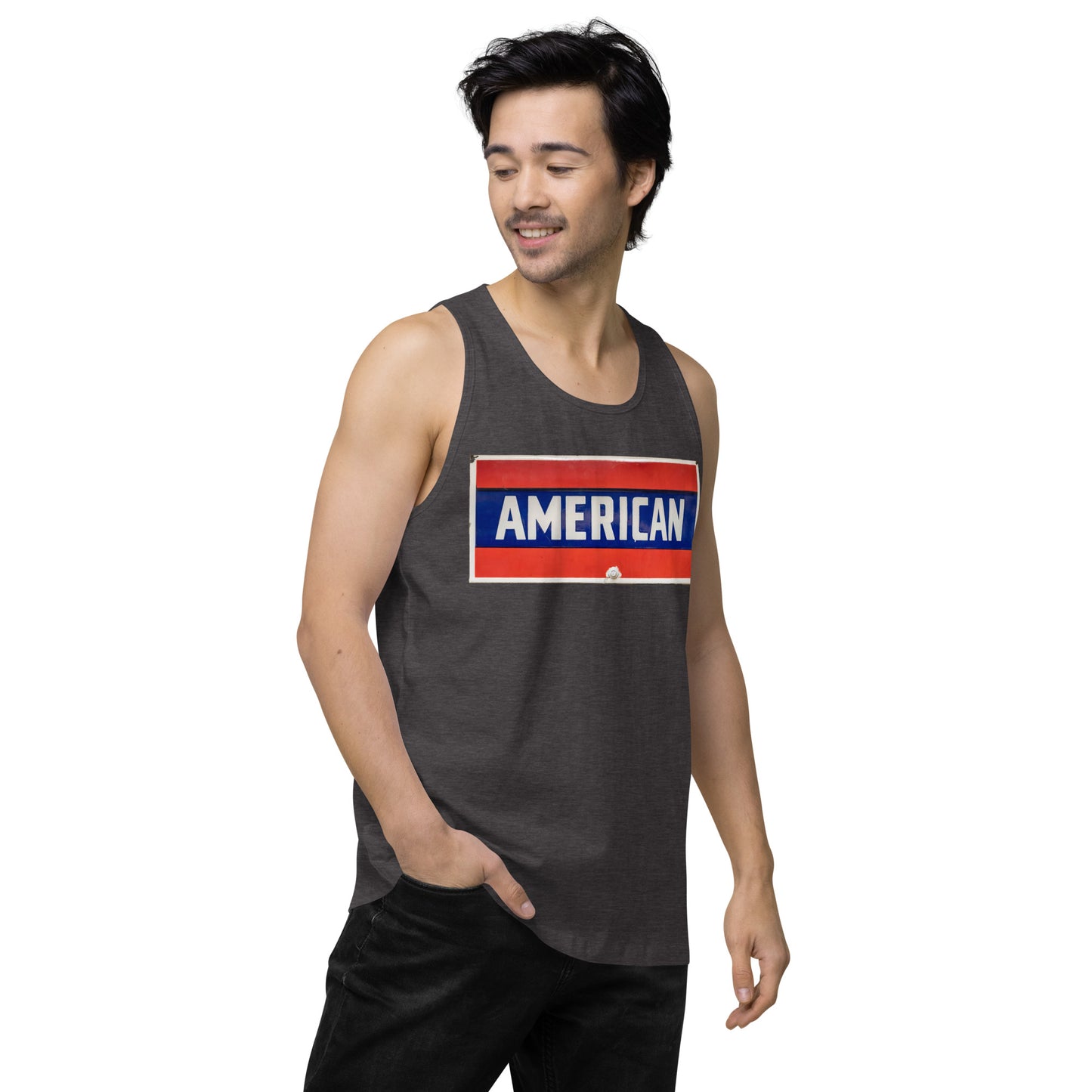 American Sign Porcelain Vintage Style Men’s premium tank top