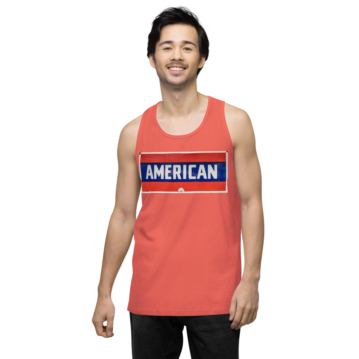 American Sign Porcelain Vintage Style Men’s premium tank top