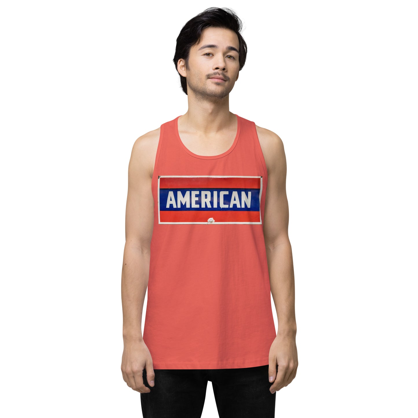 American Sign Porcelain Vintage Style Men’s premium tank top