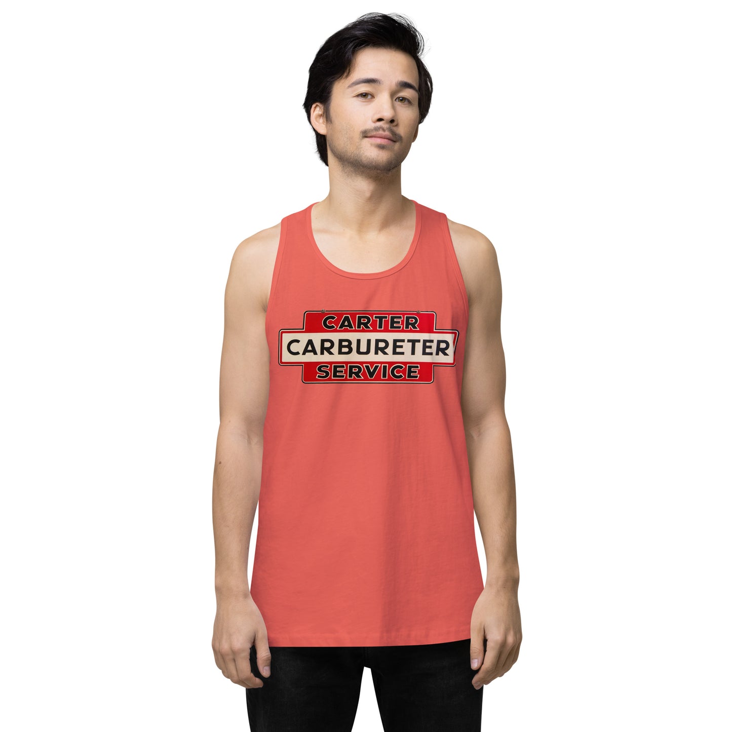 Carter Carbs Tin Style Shop Sign Men’s premium tank top