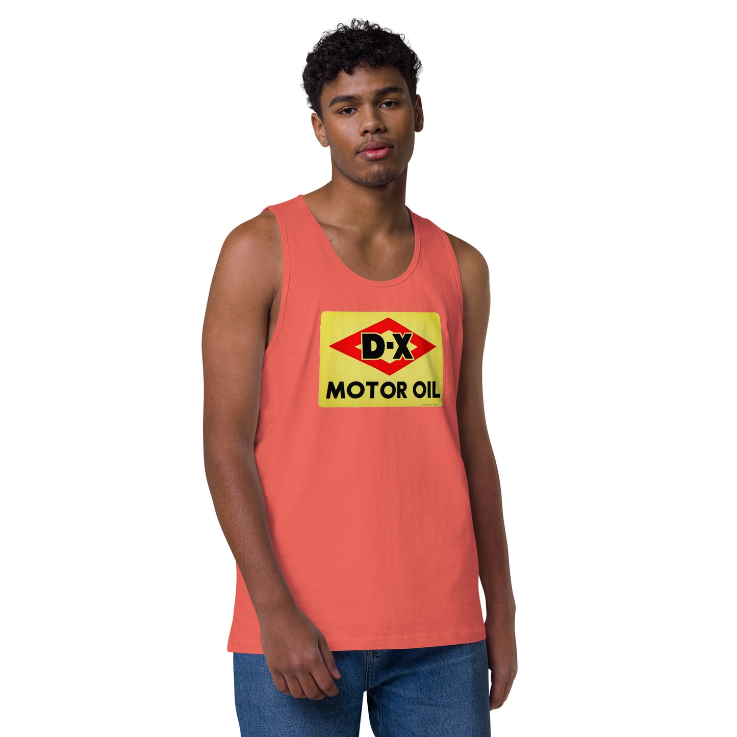 DX Oil Vintage Sign Style Men’s premium tank top