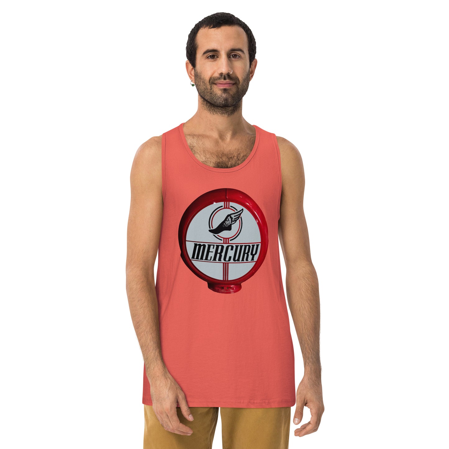 Retro Mercury Gas Globe Style Men’s premium tank top