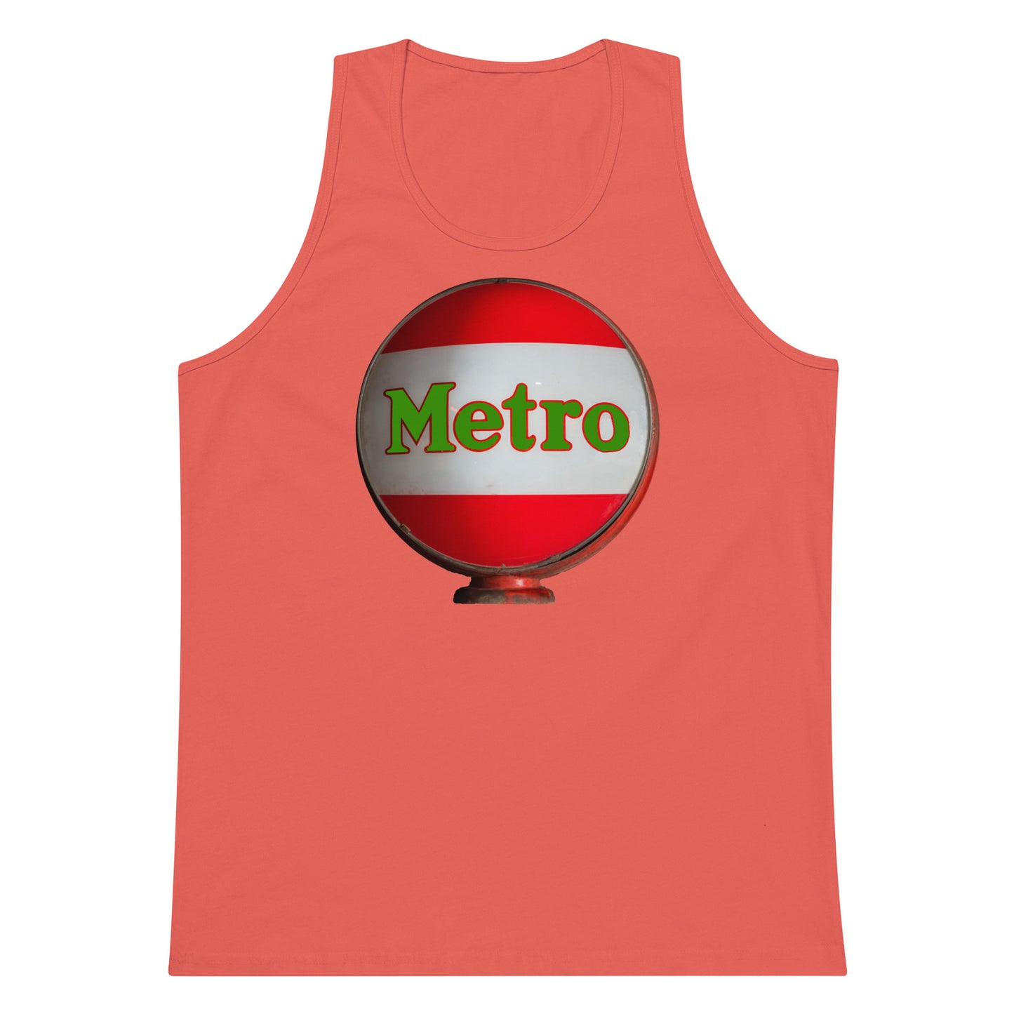 Retro Metro Globe Style Men’s premium tank top