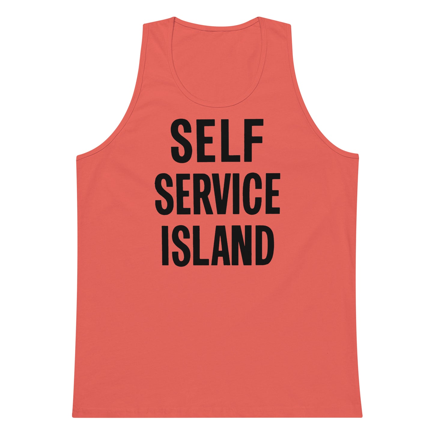 Self Service Island Design Men’s premium tank top