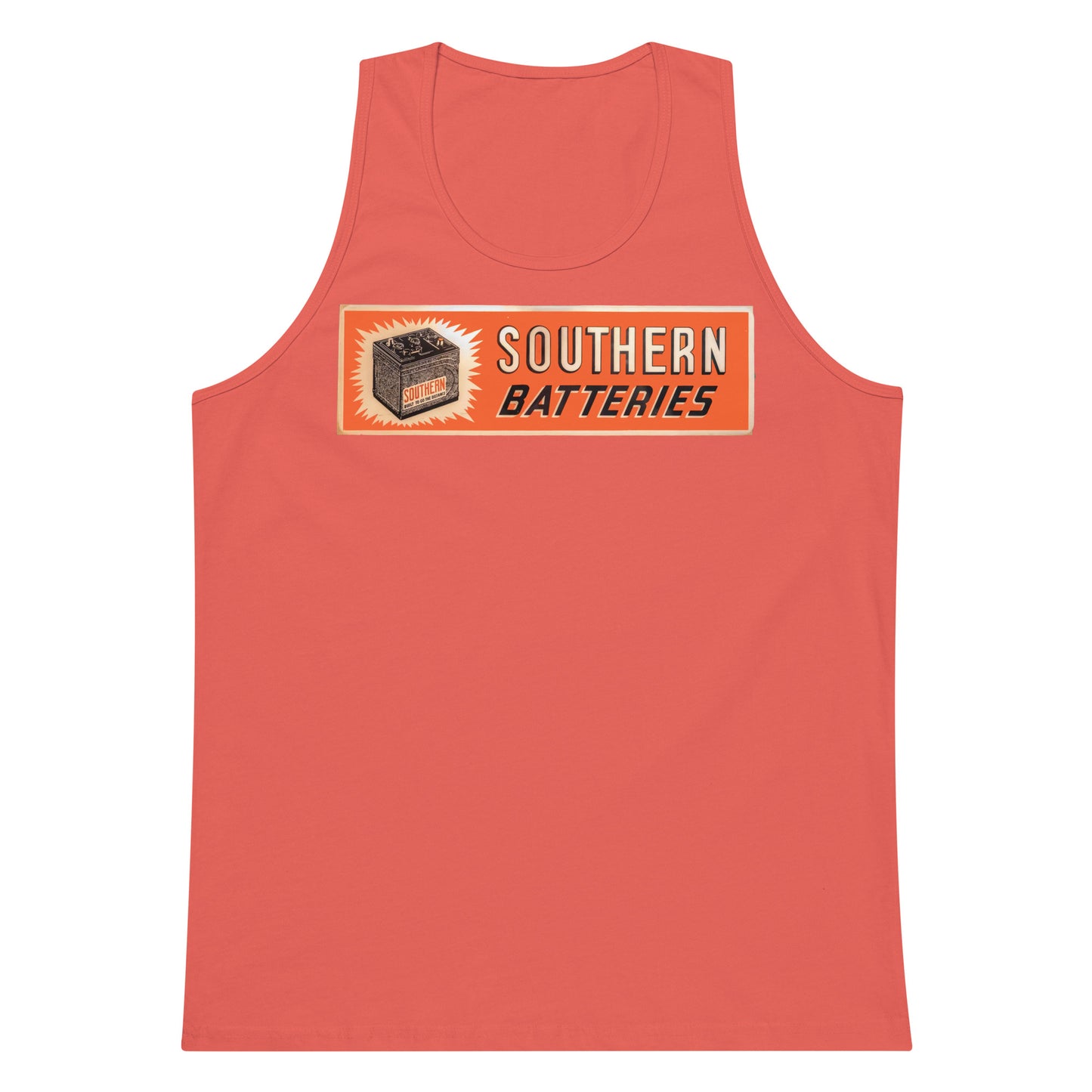 Vintage Porcelain Southern Batteries Men’s premium tank top