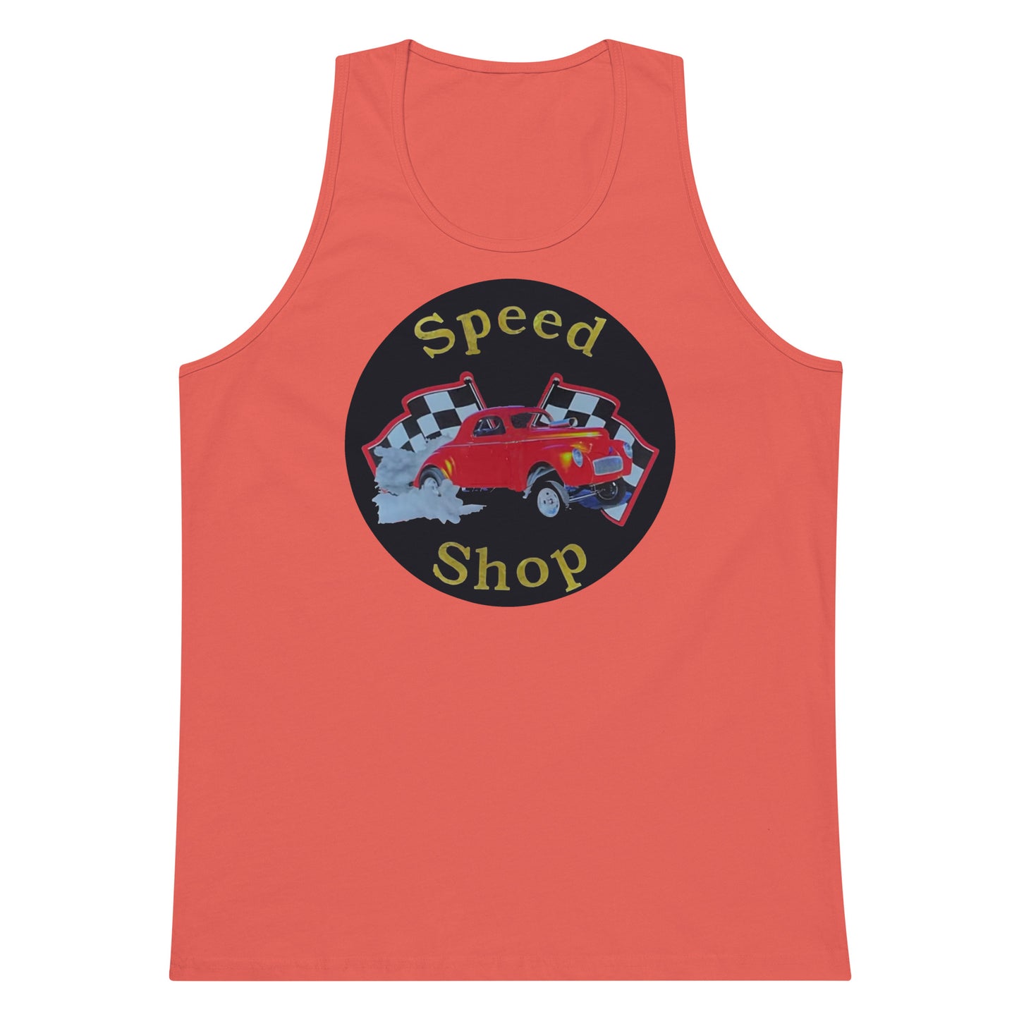 Retro Speed Shop Tin Style Men’s premium tank top