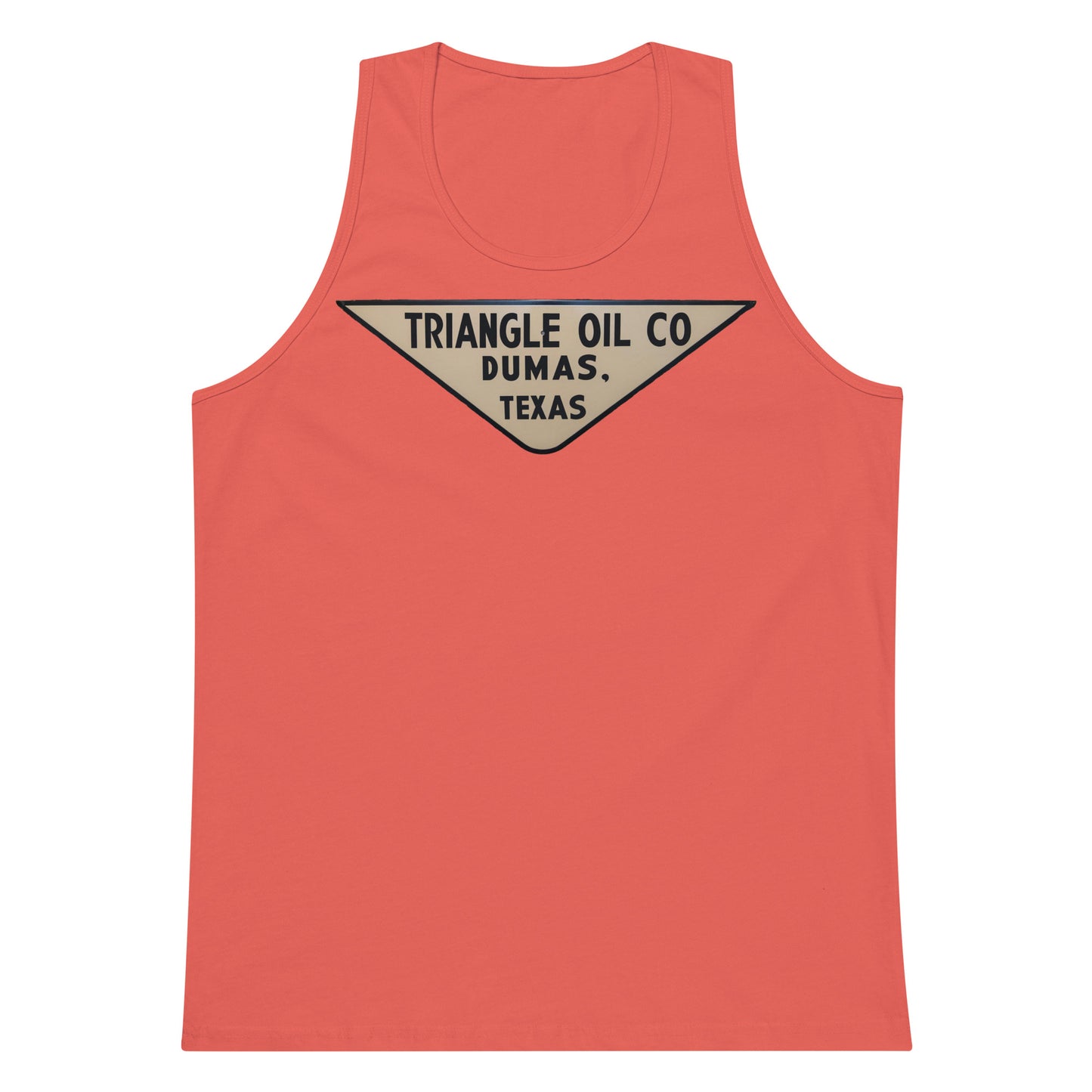 Retro Triangle Oil Company Tin Style Men’s premium tank top