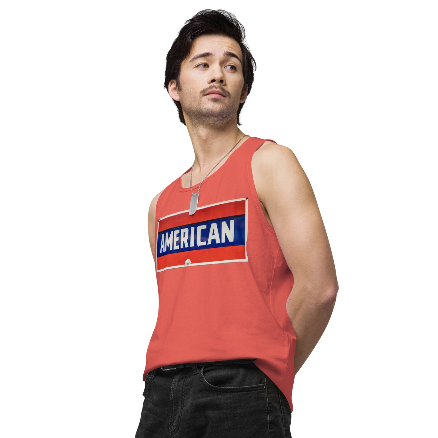 American Sign Porcelain Vintage Style Men’s premium tank top