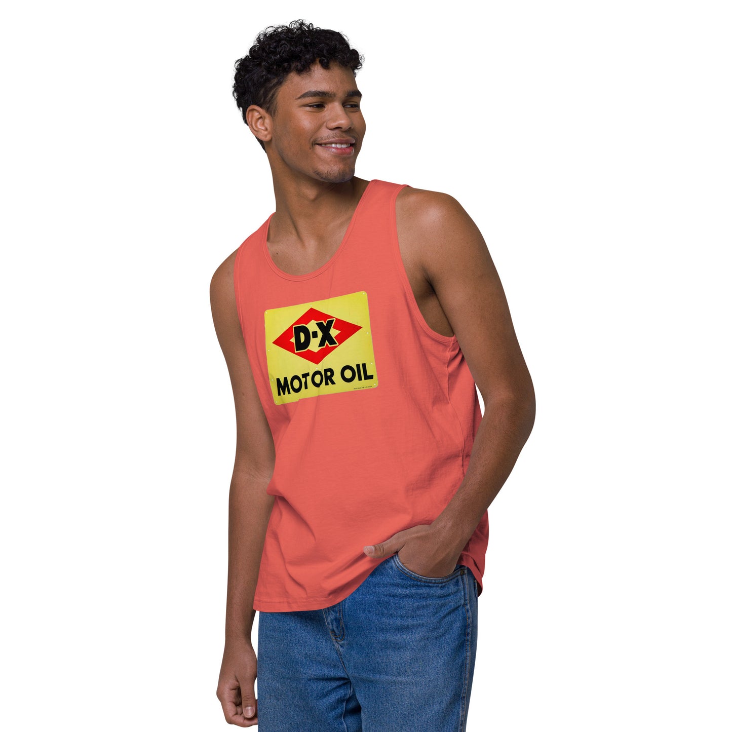 DX Oil Vintage Sign Style Men’s premium tank top