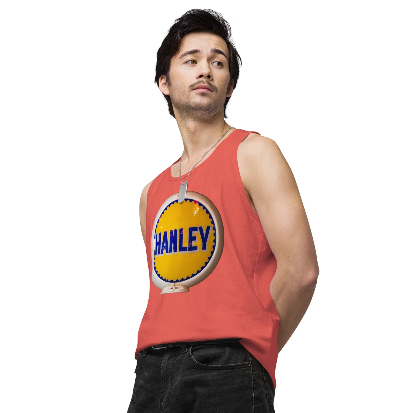 Retro Gas Globe Handly Men’s premium tank top