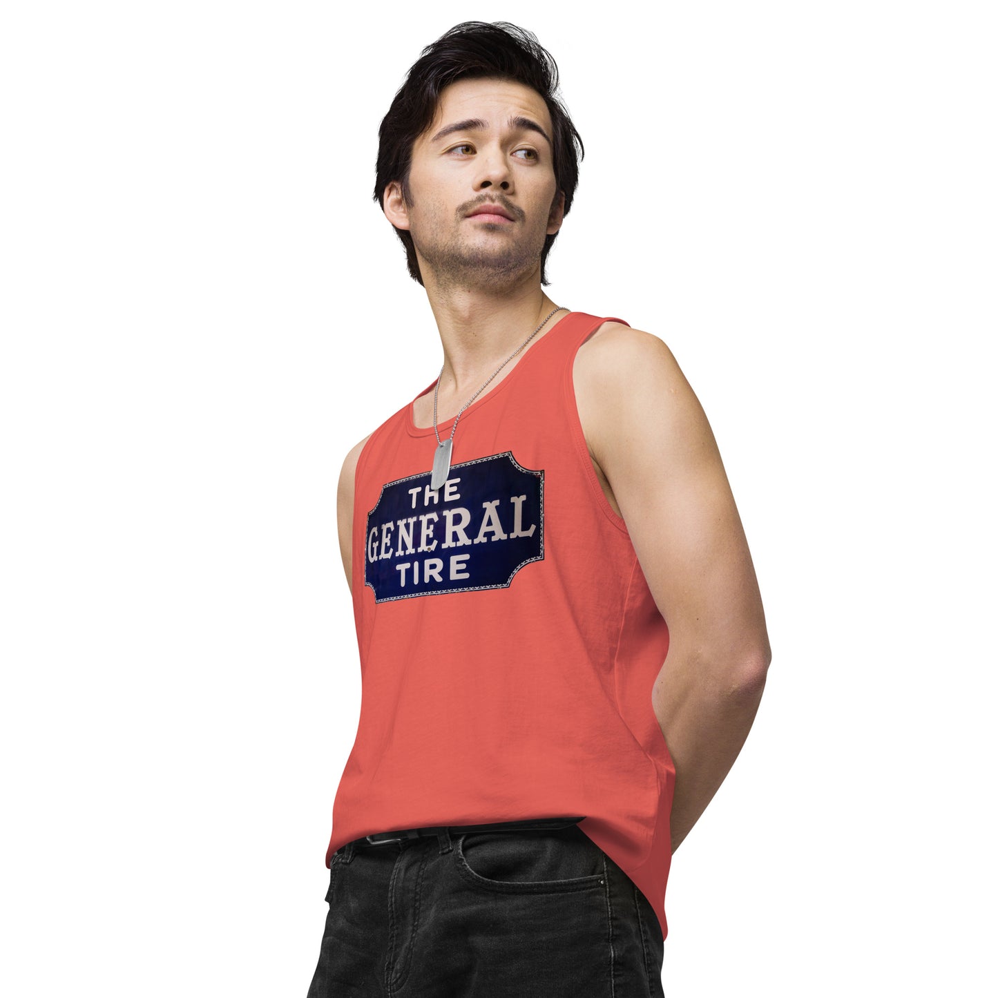 Vintage Tire Tin Style Men’s premium tank top