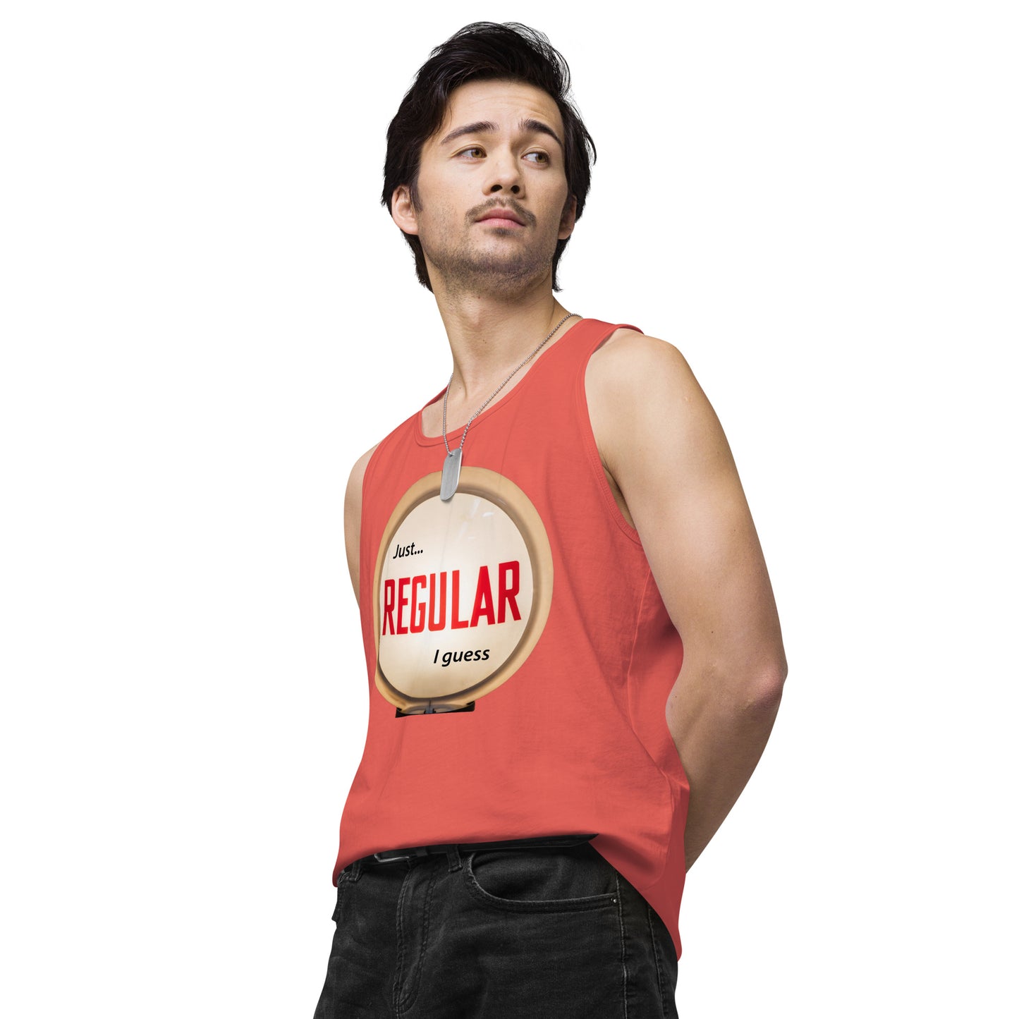 Retro Gas Globe Style Regular Men’s premium tank top