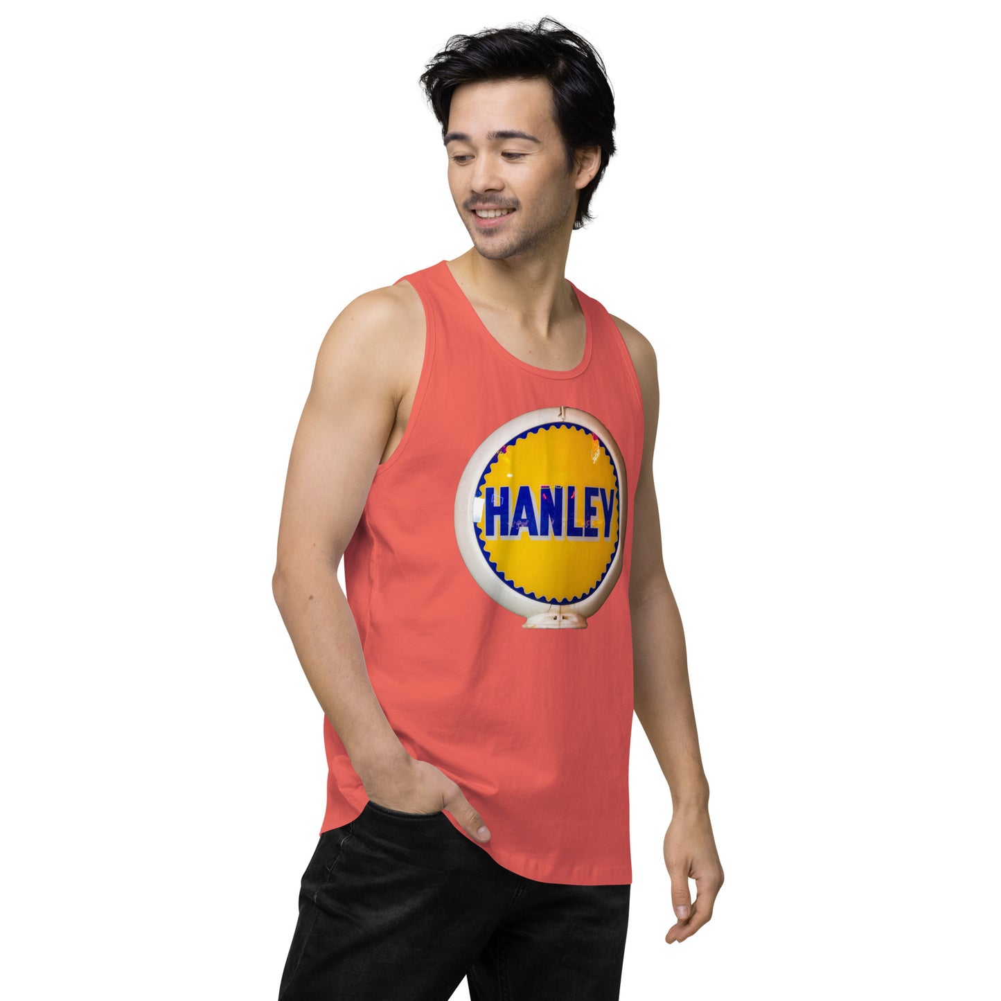 Retro Gas Globe Handly Men’s premium tank top