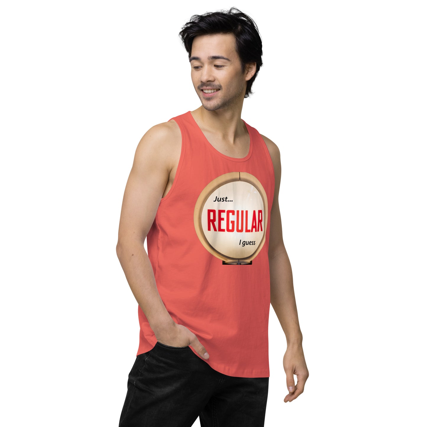 Retro Gas Globe Style Regular Men’s premium tank top